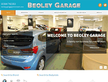 Tablet Screenshot of beoleygarage.co.uk